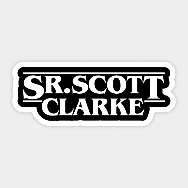 Sr. Scott Stranger Clarke Things Sticker by gastaocared